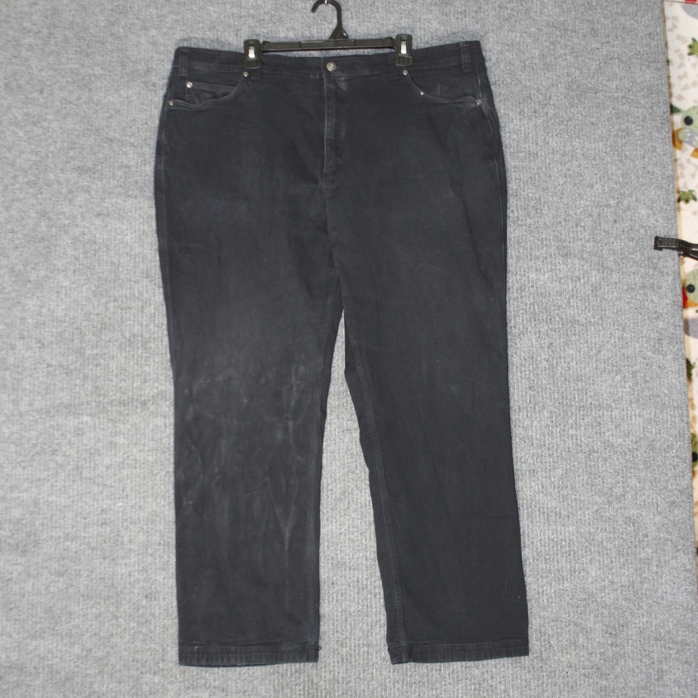 Duluth Trading Co‎ Relaxed Fit Pants Mens 44 Black Good Workwear Cotton Stretch